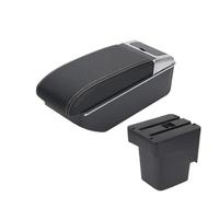 AESRTMJ For F&ord For Focus 2 Armrest Box For F&ord For Focus 2 Mk2 Car ArmrestInterior Parts Storage Box(Black white line)
