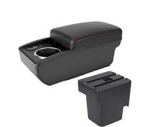 AESRTMJ For F&ord For Focus 2 Mk2 2005 2006 2007 2008 2009 2010 2011 Car Armrest Box Arm Rest Center Console Storage Dual Layer(B1 Red line 6 usb)