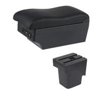AESRTMJ For F&ord For Focus 2 Mk2 2005 2006 2007-2011 Car Armrest Box Arm Rest Center Console Storage Dual Layer(E2 Black Line)