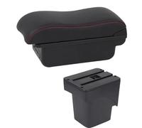 AESRTMJ For F&ord For Focus 2 Mk2 2005 2006 2007-2011 Car Armrest Box Arm Rest Center Console Storage Dual Layer(C2 Red line)