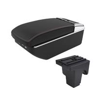 AESRTMJ For F&ord For Focus 3 Armrest Box For Focus Mk3 III Car Armrest Box Center Storage Box(A1 Black red 7USB)