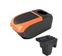 AESRTMJ For F&ord For Focus 3 Armrest Box For Focus Mk3 III Car Armrest Box Center Storage Box(B2 Orange frame 6USB)