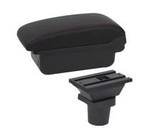 AESRTMJ For F&ord For Focus Mk1 Armrest Box For F&ord For Focus Car Armrest Box Center Storage Box Interior Retrofit(A red line NO USB)