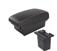 AESRTMJ For Holden For Cruze 2009 2010 2011 2012 2013 2014 2015 Armrest Box Armrest Centre Console Storage Box(B1 Black red 3USB)