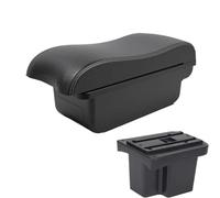 AESRTMJ For KIA For Cerato For Forte K3 2011 Car Armrest Leather Arm Rest Interior Parts Storage Box Accessories(A3 Black white NO USB)