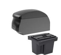 AESRTMJ For KIA For Cerato For Forte K3 Car Armrest Leather Arm Rest Car-styling Center Console(A2 Black single)