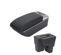 AESRTMJ For Kia For Pegas Car Armrest Box Central Storage Box Interior Retrofit Parts Double-layer Storage Armrest Box(Black Line)