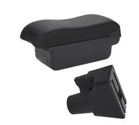 AESRTMJ For Kia For Picanto For Picanto For 3X-Line Car Armrest Curved Surface Leather Storage Box Interior Details(C2 Black line NO USB)