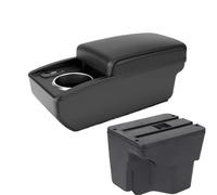 AESRTMJ For Kia For Rio 3 K2 Armrest Box USB Charging Port Storage Box Cup Holder Accessories Interior Modification(B2 Black line 6USB)