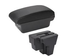 AESRTMJ For KIA For RIO Armrest Box For KIA For STONIC For KIA Rio Lx For Cerato Car Armrest Retrofit Part Storage Box Car Accessorie South America(B2 black line 3USB)