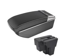 AESRTMJ For KIA For RIO For STONIC or Rio Lx Cerato Car Armrest Retrofit Part Storage Box(B3 Black white NO USB)