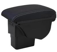 AESRTMJ For Kia For Soul 2006 2007 2008 2009 2010-2017 Armrest Box Leather Car Interior Parts Center Console With USB(B3 genuine leather)