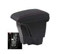 AESRTMJ For Kia Rio 3 Armrest Box For Kia Rio III 2011 2012 2013 2014 2015 2016 Car Storage Box PU Leather Central Armrest Box(B1 genuine leather)