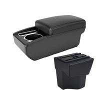 AESRTMJ For KIA Rio 3 Armrest Box KIA K2 X-line Rio 3 2011 2012 2013 2014 2015 2016 Car Armrest Accessories Interior Storage Box(Black white NO USB)