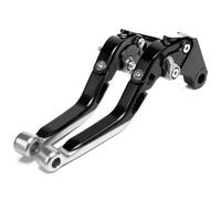 AESRTMJ for KYMCO for X-Town 125i 300i Motorcycle Adjustable Folding Extendable Brake Clutch Lever(Black Gray)