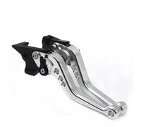 AESRTMJ for KYMCO for X-Town 125i 300i Motorcycle Aluminum Adjustable Brake Clutch Levers(Silver)