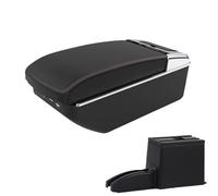AESRTMJ For Lada For Granta For Kalina Car Armrest Car Storage Box Accessories Interior Details(A1 Black red 7USB)