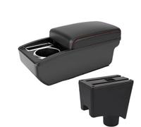 AESRTMJ For Lada For LARGUS Car Armrest Box Storage Box Car Accessories Central Armrest Box(A1 Black red NO USB)
