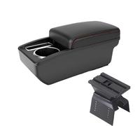 AESRTMJ For Lada For Vesta Armrest Box For Vesta SW SW CROSS SPORT Car Armrest Box Center Console Accessories With USB(A1 Black red NO USB)