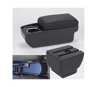 AESRTMJ For MAZDA 2 Armrest Box For MAZDA 2 For Demio Car Armrest Auto Storage Box Dedicated Retrofit Parts Interior Details(C2 Black line NO USB)