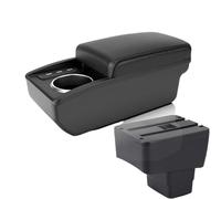 AESRTMJ For Mazda CX-3 Armrest Box For Mazda 2 Skyactiv Version For Cx3 CX-3 Car Armrest Storage Box(B2 Black line 6USB)