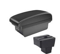 AESRTMJ For Mazda CX-3 Armrest Retrofit For Mazda 2 Skyactiv Version For Cx3 CX-3 2018 2019 2020 Car Armrest Storage Box Charging USB(B3 Black white 3USB)