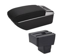 AESRTMJ For Mazda CX-3 Armrest Retrofit For Mazda 2 Skyactiv Version For Cx3 CX-3 Car Armrest Storage Box Car Accessories Charging With USB(BA black line 7USB)