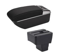 AESRTMJ For Mazda CX-3 Armrest Retrofit For Mazda 2 Skyactiv Version For Cx3 CX-3 Car Armrest Storage Box Car Accessories Charging With USB(D2 Black line No USB)