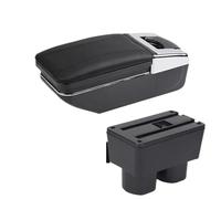 AESRTMJ For N&issan For Tiida C11 Armrest Box For N&issan For Tiida For Latio For Sylphy Car Armrest Box Interior Central Armrest Box(A black line No USB)