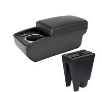 AESRTMJ For Peugeot 107 Armrest Box Interior Car Armrest Center Storage Box USB And Cup Hole(B3 Black white 6USB)