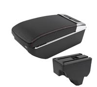 AESRTMJ For Peugeot 2008 Armrest Box For Peugeot 208 2019-2024 Car Armrest Storage Box Retrofit Parts Interior Accessories(A1 Black red 7USB)