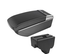 AESRTMJ For Peugeot 2008 Armrest Box For Peugeot 208 2019-2024 Car Armrest Storage Box Retrofit Parts Interior Accessories(B3 Black white NO USB)