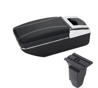 AESRTMJ For PEUGEOT 206 For 206 Cc Cabrio Car Armrest Storage Box Interior Car Accessories(A3 white line No USB)