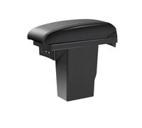 AESRTMJ For Peugeot 301 2008 Car Armrest Box 3 USB Leather Center Storage Box Accessories(B2 black line 3USB)