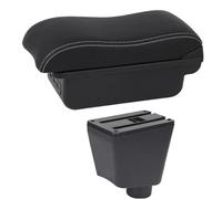 AESRTMJ For R&enault For Clio 4 Armrest For R&enault For Captur For Clio 3 III IV Car Armrest Box Car Storage Box Cup Holder Ashtray(C2 White Line)