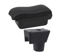 AESRTMJ For R&enault For Duster Armrest Box For Dacia Duster For Oroc 2010-2018 Car Armrest Box Curved Surface Car Accessories(A white line No USB)