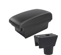 AESRTMJ For R&enault For Duster I 2010 2011 2012-2021 Armrest Box Storage Box Interior Auto Parts Central Armrest Box(B3 Black white 3USB)