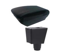 AESRTMJ For R&enault For Logan 2 For Dacia For Logan 2 For Dokker For R&enault For Sandero 2 Car Armrest Box Storage Box Interior Retrofit Accessories(F All Black No USB)