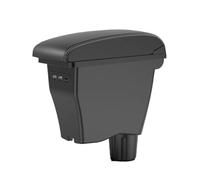 AESRTMJ For Smart For Fortwo Armrest For Mercedes For Smart 453 For Fortwo For Forfour 2015-2018 Car Armrest Box Interior Storage Box(A3 genuine leatherB1)