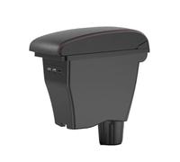 AESRTMJ For Smart For Fortwo Armrest For Mercedes For Smart 453 For Fortwo For Forfour 2015-2018 Car Armrest Box Interior Storage Box(B1Artificial leather)