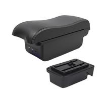 AESRTMJ For TOYOTA For Verso Armrest Box For TOYOTA For Verso EZ Car Armrest Box Storage Box With USB Interface(B3 Black white 3USB)