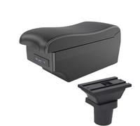 AESRTMJ For Toyota For Yaris For Vitz 5dr Hatchback 2005 2006 2007 2008 2009 2010 2011 Car Armrest Box(A3 Black white 7USB)