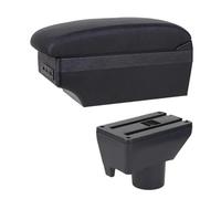 AESRTMJ For Toyota For Yaris For Vitz Car Armrest Box Center Console Storage Box(E1 Black Line)