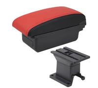 AESRTMJ For Toyota IQ Armrest Box For Toyota IQ Car Armrest Interior Central Storage Box Car Accessories Retrofit Parts With USB(A5 Red black No USB)