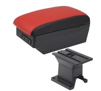 AESRTMJ For Toyota IQ Armrest Box For Toyota IQ Car Armrest Interior Central Storage Box Car Accessories Retrofit Parts With USB(C5 black border 7USB)