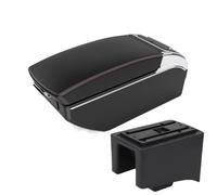 AESRTMJ For VW For Jetta Armrest Box Car Armrest Center Console Storage Box Auto Parts Interior With Usb(Black red 7 USB)