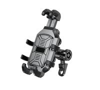 AESRTMJ Motorcycle Fork Stem Phone Mount Vibration Dampener Anti-Shake One-Handed Operation Cell Holder For 5.4"-7.2"(Rearview Mirror)