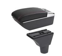 AESRTMJ Storage Box Interior Dedicated Retrofit Parts For Citroen C3 C4 Armrest Box(C red line 7USB)