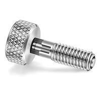 Aestalo Hand Retractable Spring Plunger with Knurled Handle Stainless Steel Lock-Out M6 Type Release Pins for Rolling Toolbox A