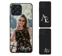 AESTHESTIFY Custom Case for Honor X6 Personalized Photo - Liquid Silicone TPU, Slim Soft Shockproof Protective Shell, Customized Picture Logo Text Unique Phone Cover Gift, Black